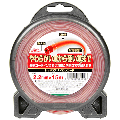 セフティ-3 RCコ-ド2.2X15M レッドコアナイロンコード マル2.2mm×15mセフティ-3[RCコド22X15M] 返品種別B