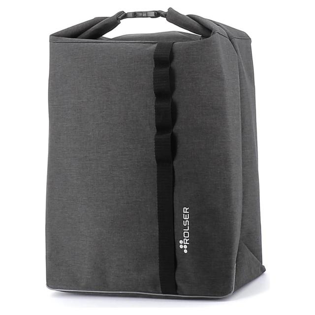 ROLSER RS-001RT ショッピングバッグ（ツイードブラック）ロールトップ[RS001RT] 返品種別A
