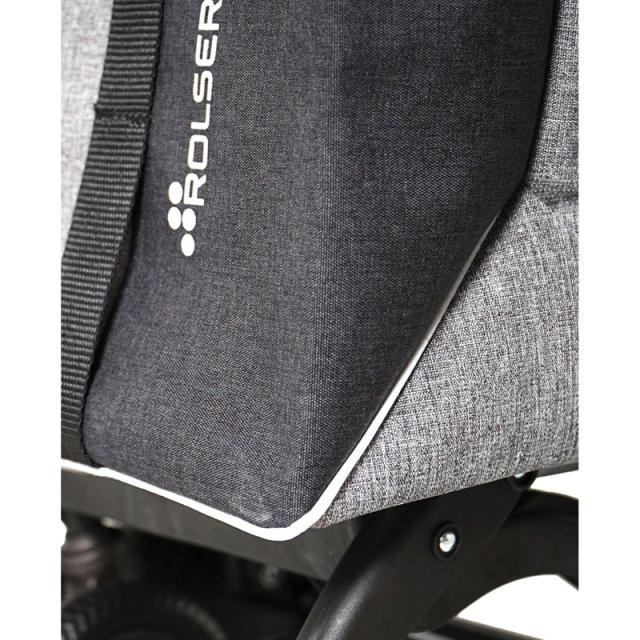 ROLSER RS-003RT ショッピングバッグ（ツイードネイビー）ロールトップ[RS003RT] 返品種別A_5