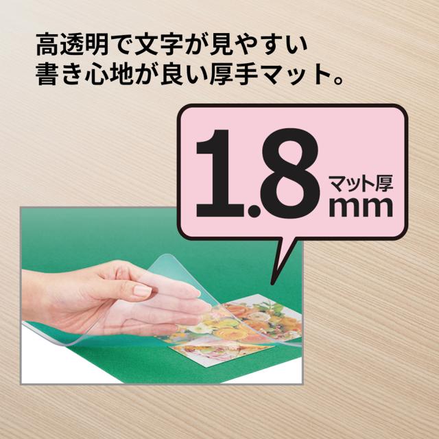 プラス 5ゴウ(40997) 片面無移行 デスクマット 下敷き付き 光沢 軟質（5号）[5ゴウ40997] 返品種別A_2
