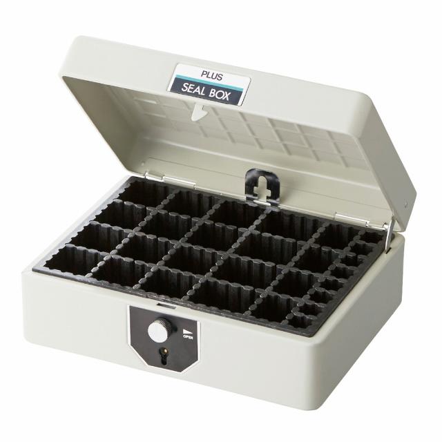 プラス SB-003(37162) スチール印箱（大）[SB00337162] 返品種別Aの