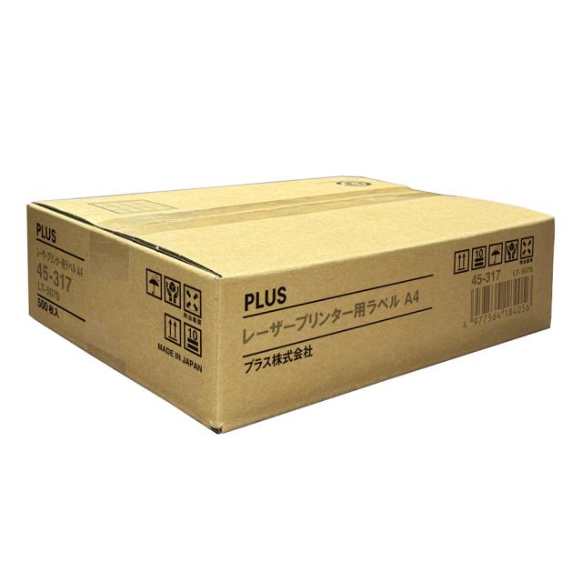 プラス LT-507S(45317) レーザーラベル 12面［A4/500枚］PLUS[LT507S45317] 返品種別A