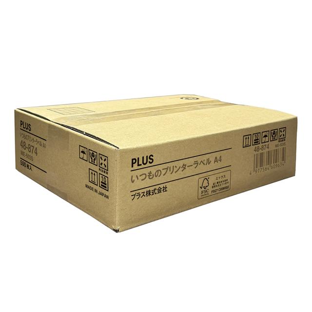 プラス ME-503S(48874) いつものラベル 宛名・タイトル用 18面付 500枚入[ME503S48874] 返品種別A
