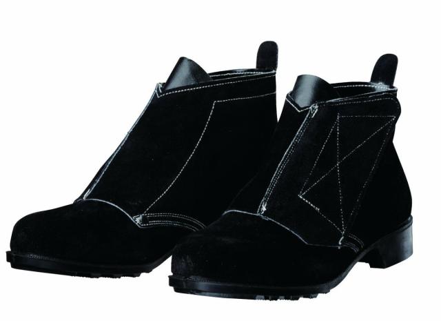 ドンケル T-2-BK-25.0 溶接用安全靴 ベロア 面ファスナー式 ブラック 25.0cm JIS規格DONKEL[T2BK250] 返品種別B 6,541円