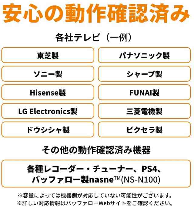 BUFFALO （バッファロー） パソコン＆テレビ録画用外付けハードディスク 4TB HD-EDS4.0U3-BA返品種別A｜au PAY マーケット