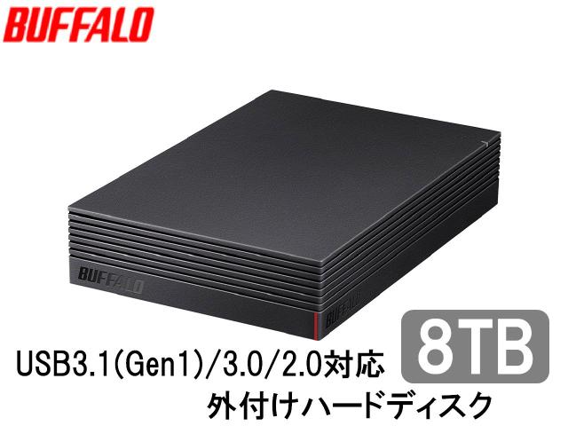 バッファロー|BUFFALO HD-EDS8.0U3-BA パソコン&テレビ録画用 バッファロー|BUFFALO HD-EDS8.0U3-BA パソコン&テレビ録画用