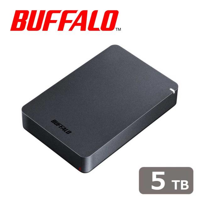 バッファロー｜BUFFALO USB 3.1(Gen 1)/3.0/2.0対応 ポータブルハードディスク 5TB（ブラック）  HD-PGF5.0U3-GBKA返品種別B