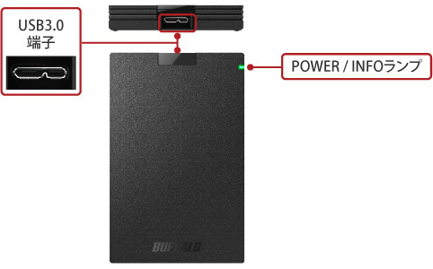 バッファロー USB3.2(Gen1) HD-PGAC2U3-BA HD-PGAC2U3-BA : 取扱説明書 | バッファロー