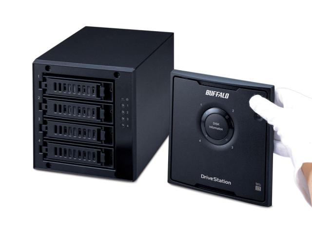 バッファロー｜BUFFALO Drive Station HD-QL4TU3/R5J RAID5対応 USB3.0接続 外付けハードディスク 4TB（1TB×4）[HDQL4TU3R5J] 返品種別B_4