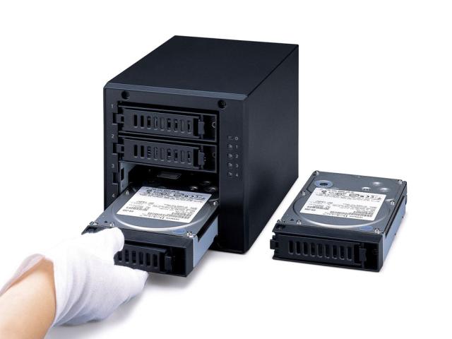 バッファロー｜BUFFALO Drive Station HD-QL4TU3/R5J RAID5対応 USB3.0接続 外付けハードディスク 4TB（1TB×4）[HDQL4TU3R5J] 返品種別B_5