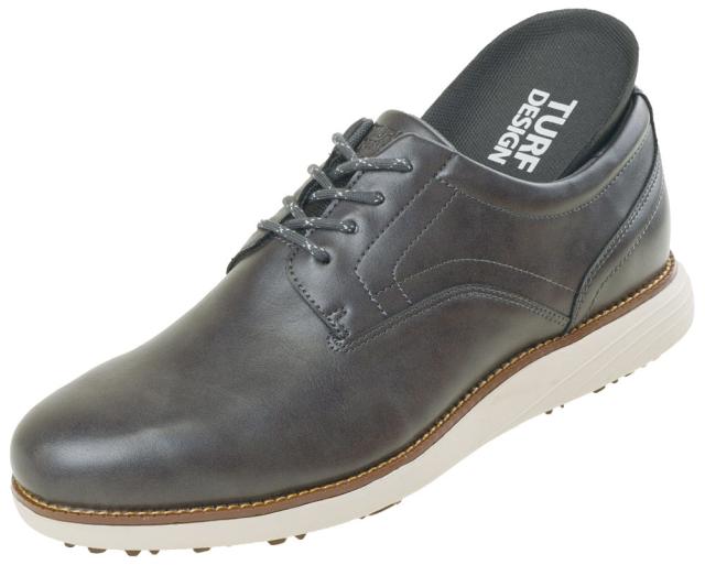 朝日ゴルフ TDSH-2371-GY-260 ビジゴルシューズ（グレー・26.0cm）TURF DESIGN[TDSH2371GY260] 返品種別A