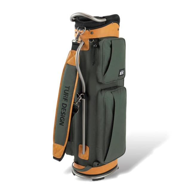 朝日ゴルフ TDCB-BE70-KAH キャディバッグ（カーキ・47インチ対応・9.5