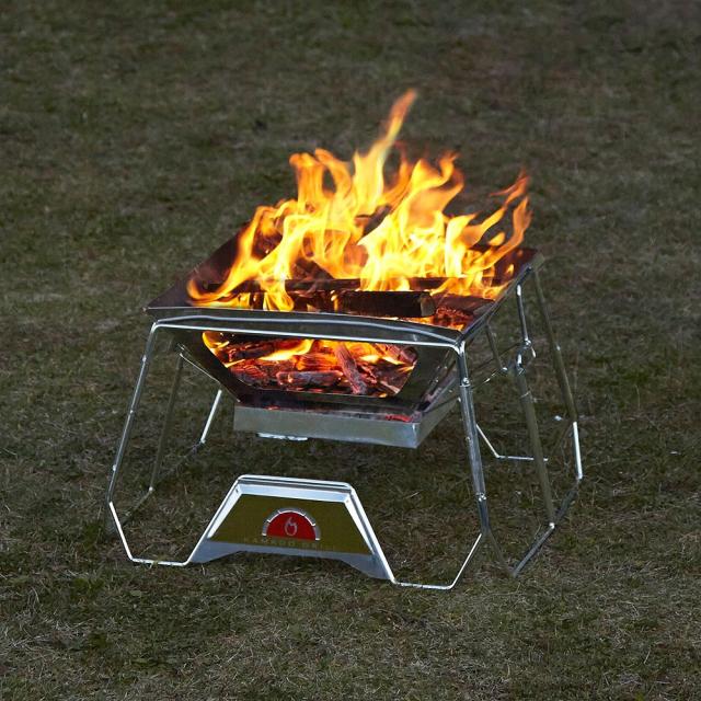 家庭用戸外便携式一体簡易特厚囲炉茶炉 株式会社錦 多機能アルコール炭