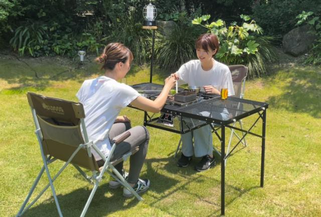 ロゴス No.73581002 アイアンメッシュ 3FD BBQテーブル 13070-BC[LGS73581002] 返品種別A