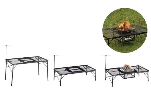 ロゴス No.73581002 アイアンメッシュ 3FD BBQテーブル 13070-BC[LGS73581002] 返品種別A