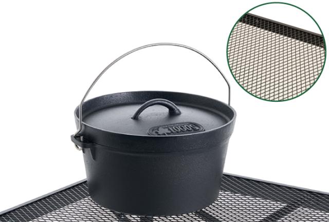 ロゴス No.73581002 アイアンメッシュ 3FD BBQテーブル 13070-BC[LGS73581002] 返品種別A