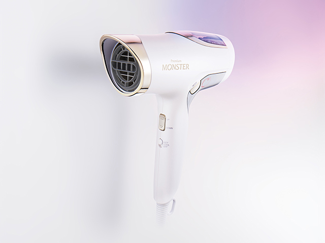 【美品】❣️KOIZUMI プレミアム モンスター ヘアドライヤー 白 美髪 MONSTER(モンスター) BLDCダブルファンドライヤーKHD-W995