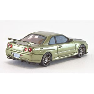 MARK43 1/43 日産 スカイライン GT-R V-SpecII（BNR34）カーボンボンネット  ミレニアムジェイド【PM4301CMJ】ミニカー 返品種別B｜au PAY マーケット