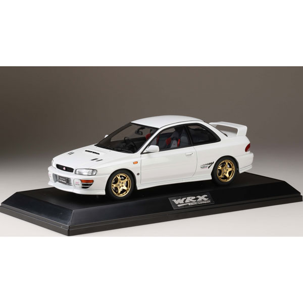 ポストホビー 1/18 スバルインプレッサ WRX type R STi Version IV (GC8) 1997 フェザーホワイト【HJ1812EW】ミニカー 返品種別B