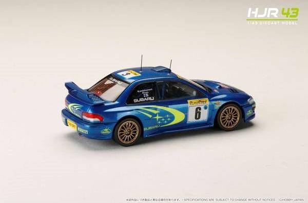 ホビージャパン 1/43 スバル インプレッサ No.6 1999 WRC ラリー・モンテカルロ 2位 J.カンクネン/J.レポ【HJR431004B】ミニカー 返品種別B