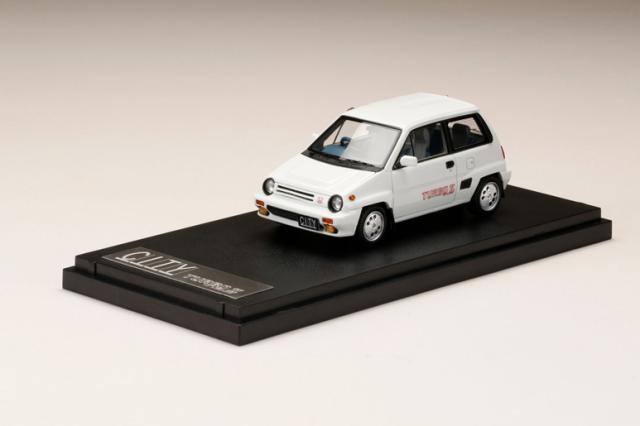 MARK43 1/43 ホンダ CITY TURBO II 純正オプション ホイール装着車 グリークホワイト【PM43139AW】ミニカー 返品種別B