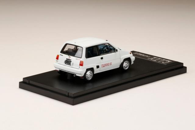 MARK43 1/43 ホンダ CITY TURBO II 純正オプション ホイール装着車 グリークホワイト【PM43139AW】ミニカー 返品種別B_2