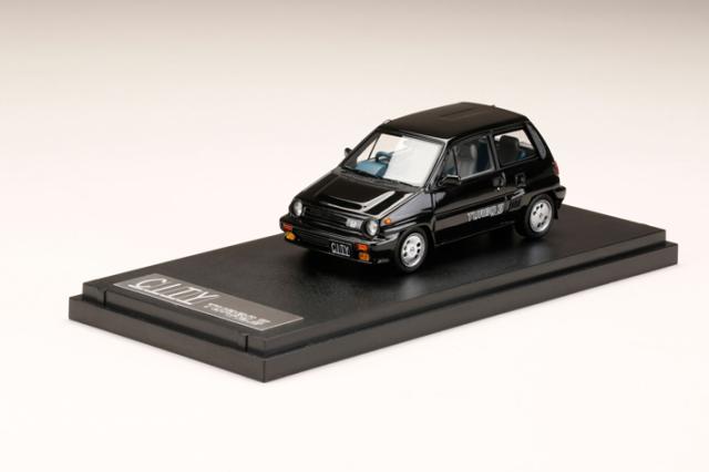 MARK43 1/43 ホンダ CITY TURBO II 純正オプション ホイール装着車 ブラック（カスタムカラー）【PM43139ABK】ミニカー 返品種別B