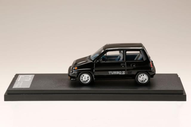 MARK43 1/43 ホンダ CITY TURBO II 純正オプション ホイール装着車 ブラック（カスタムカラー）【PM43139ABK】ミニカー 返品種別B_1