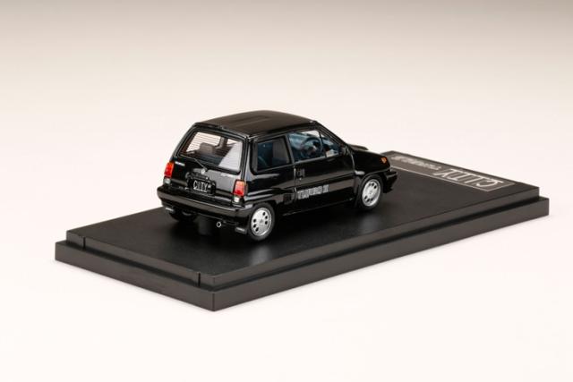 MARK43 1/43 ホンダ CITY TURBO II 純正オプション ホイール装着車 ブラック（カスタムカラー）【PM43139ABK】ミニカー 返品種別B_2