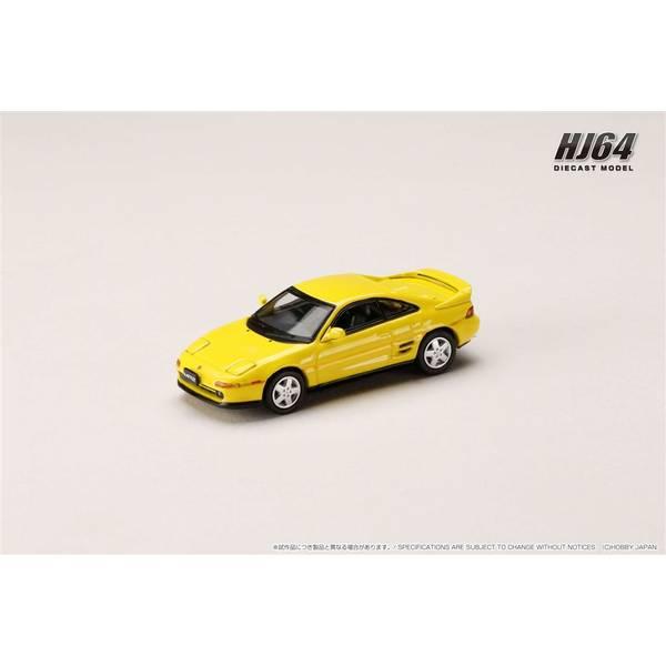 ホビージャパン 1/64 トヨタ MR2 (SW20) GT-S (1991) スーパーブライトイエロー【HJ642045Y】ミニカー 返品種別B