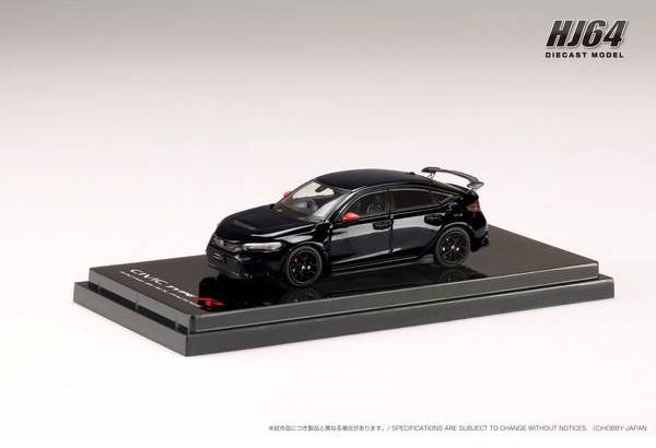 ホビージャパン 1/64 ホンダ シビック タイプR FL5 RACING BLACK Package/純正オプションパーツ装着車 クリスタルブラックパール【HJ645063BK】ミニカー 返品種別B