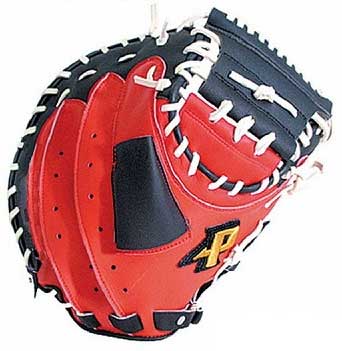 サクライ貿易 軟式野球用 キャッチャーミット（レッドオレンジ×ブラック） PROMARK プロマーク　親指革命 一般用 PCM-4253返品種別A