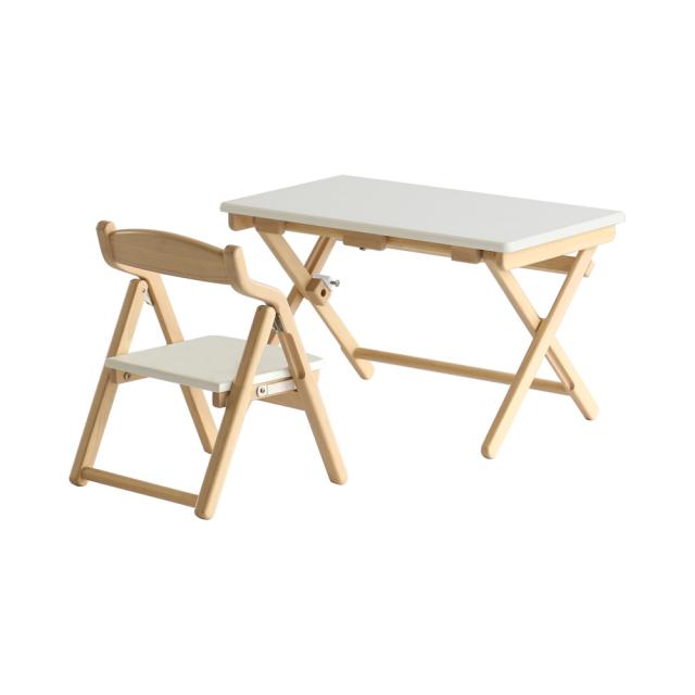 ICHIBA 118-367506 キッズデスク＆チェアセット(ナチュラルホワイト)noah[118367506] 返品種別A 21,384円