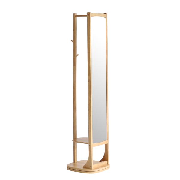 ICHIBA 118-368305 回転ミラーハンガー(ナチュラル)cluto[118368305] 返品種別A