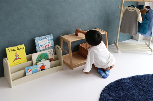 ICHIBA 118-368404 キッズピクチャーブックラック(アイボリー)aluma ILR-3684[118368404] 返品種別A_5