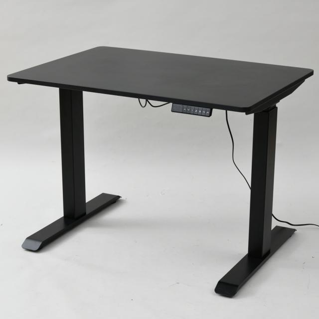 YAMAZEN 電動昇降デスク 幅100cm (ブラック/マッドブラック)【他商品との同時購入不可】 山善（ヤマゼン） ELD-1070-BKMBK返品種別B