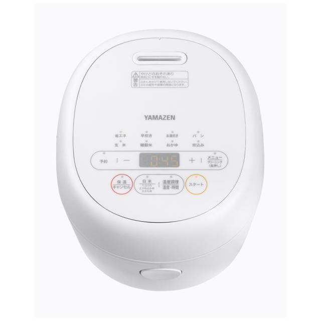 YAMAZEN YJR-DM051-W マイコン炊飯ジャー（3合炊き）　ホワイトYAMAZEN[YJRDM051W] 返品種別Aの通販は