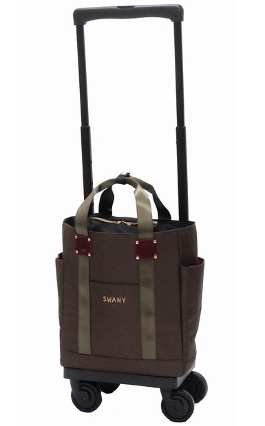 スワニー 5500848 SWANY キャリーバッグ お買い物カート (ブラウン)D-631 ブリル M18ブラウン【4輪ストッパー付】[5500848] 返品種別A