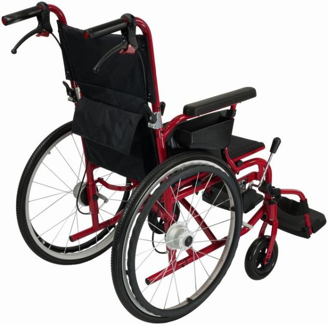 スワニー 5300062 【非課税】世界最小クラスの車いす スワニー・ミニ (レッド)自走式 車椅子　非課税[5300062] 返品種別A_1