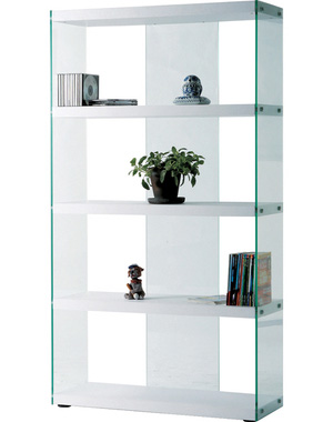 東谷 HAB-624WH グラスシェルフ(ホワイト)[HAB624WH] 返品種別A