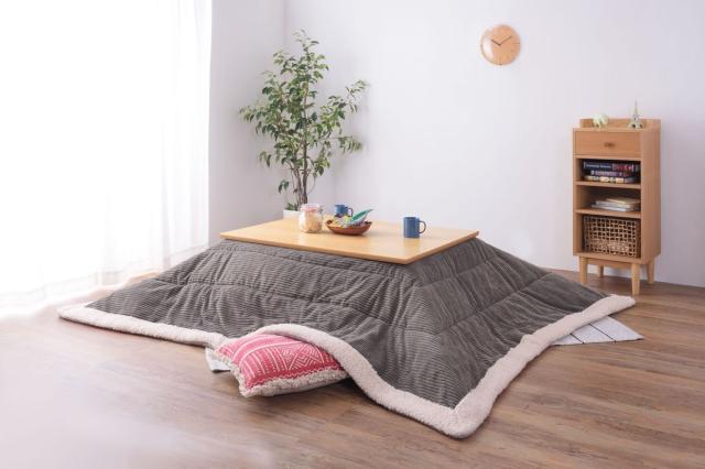 東谷 KK-142GY 薄掛けコタツ布団　長方形（190×230cm） グレー【暖房器具】AZUMAYA[KK142GY] 返品種別A_1