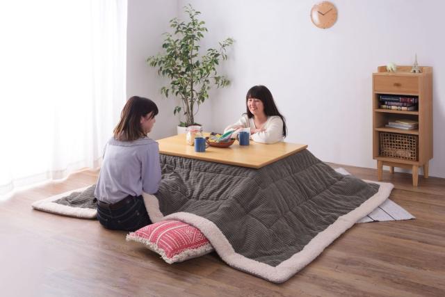 東谷 KK-142GY 薄掛けコタツ布団　長方形（190×230cm） グレー【暖房器具】AZUMAYA[KK142GY] 返品種別A_2