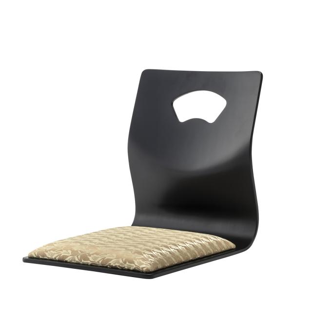 東谷 BC-113FGD 座椅子 ハンドル付きチェア(フラワーゴールド)[BC113FGD] 返品種別A