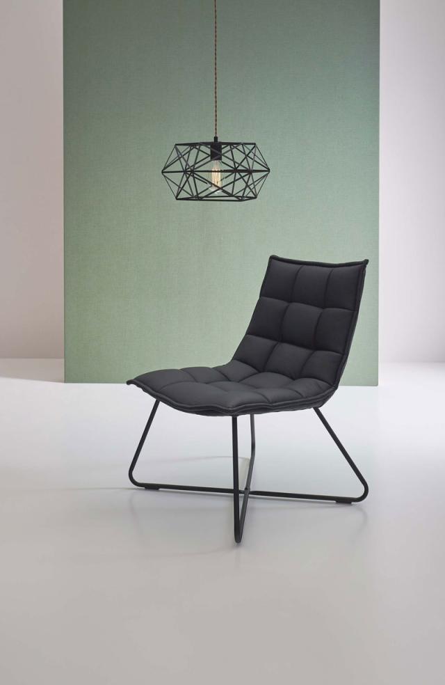 東谷 MYS-301BK チェア(ブラック・幅62×奥行74×高さ84cm)[MYS301BK] 返品種別A