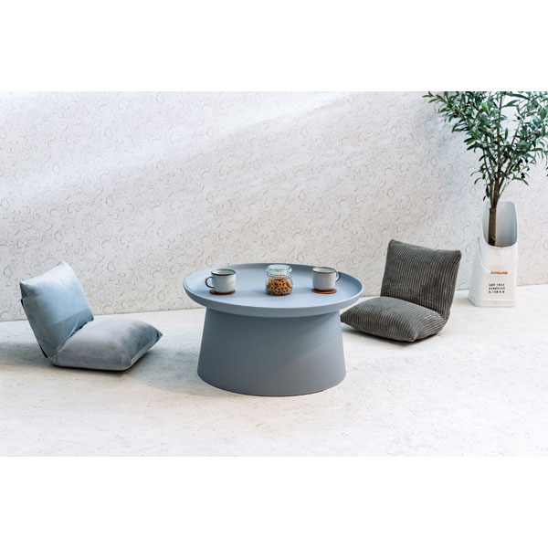 東谷 PT-982GY ラウンドテーブル Lサイズ(直径70×高さ36cm・グレイ)ローテーブル[PT982GY] 返品種別Aの通販は