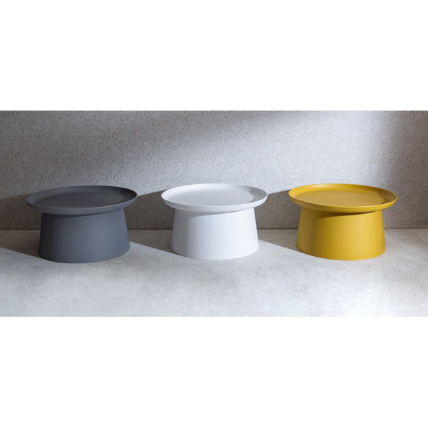 東谷 PT-982GY ラウンドテーブル Lサイズ(直径70×高さ36cm・グレイ)ローテーブル[PT982GY] 返品種別Aの通販は