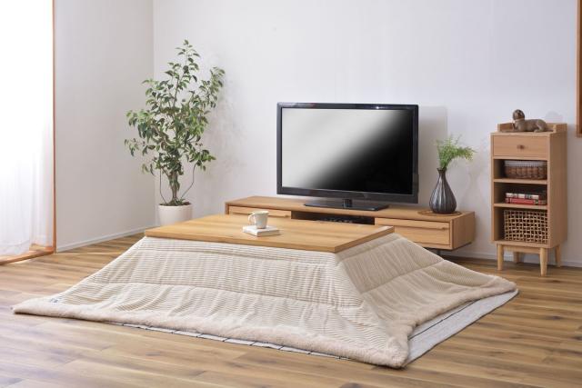 東谷 KK-142WH 薄掛けコタツ布団 長方形（190×230cm） ホワイト【暖房