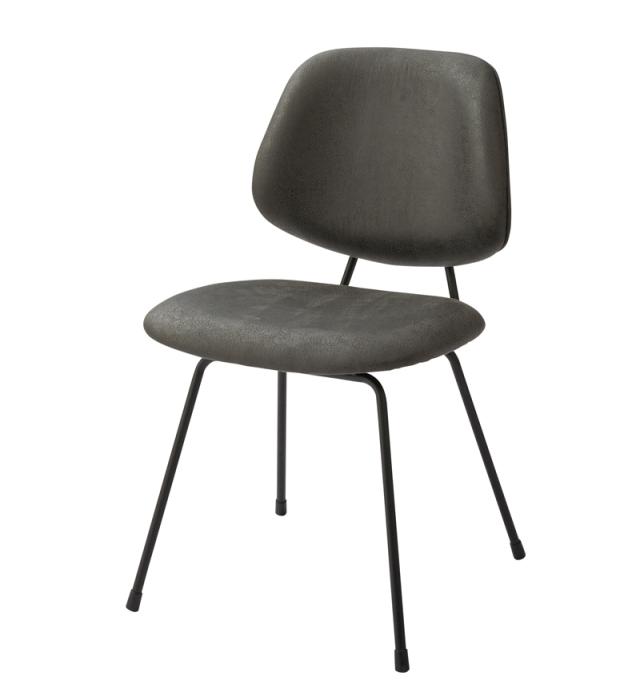 東谷 PC-78BK グルーヴ チェア(ブラック・幅50×奥行58×高さ81cm)[PC78BKアズマヤ] 返品種別A