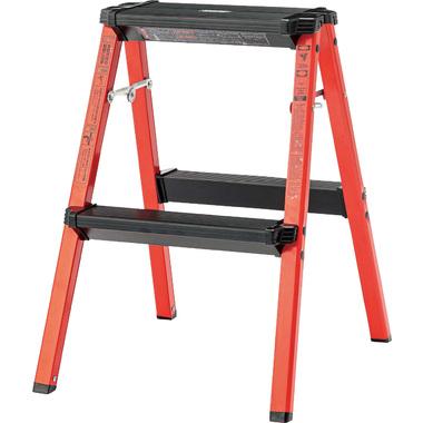 東谷 PC-702RD ステップスツール 2段（レッド）[PC702RDアズマヤ] 返品種別A