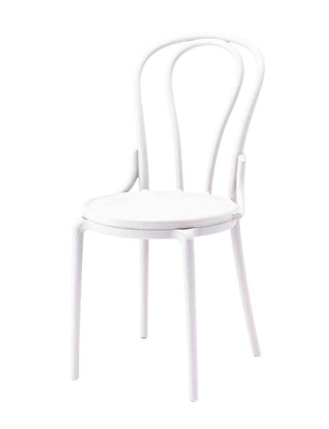 東谷 PC-987WH チェア(ホワイト・幅43.5×奥行53×高さ87cm)[PC987WH] 返品種別A